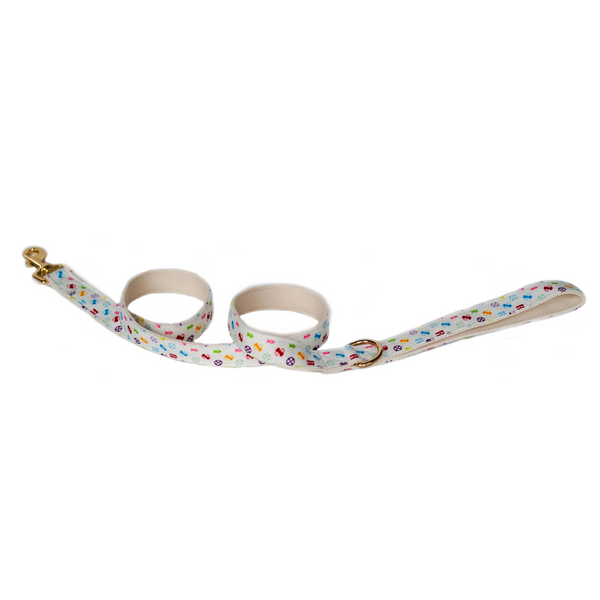Bonejour - Standard Leash-Standard-White Multi