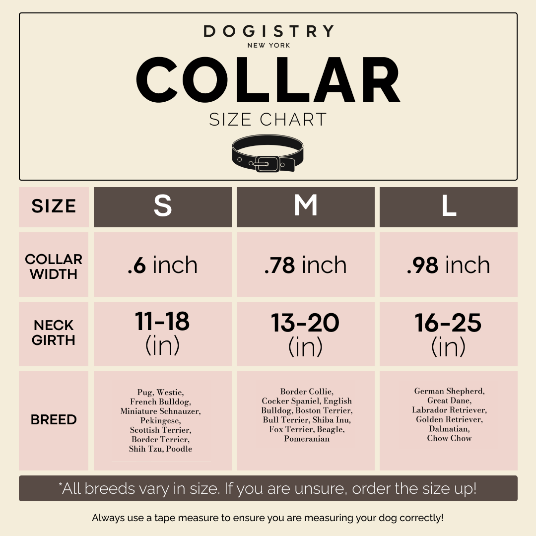 Dogistry City Dog Collar – Dune Beige with Soft Padded Neoprene and Exclusive Dogistry Fabric, Adjustable Luxury Design for All Breeds