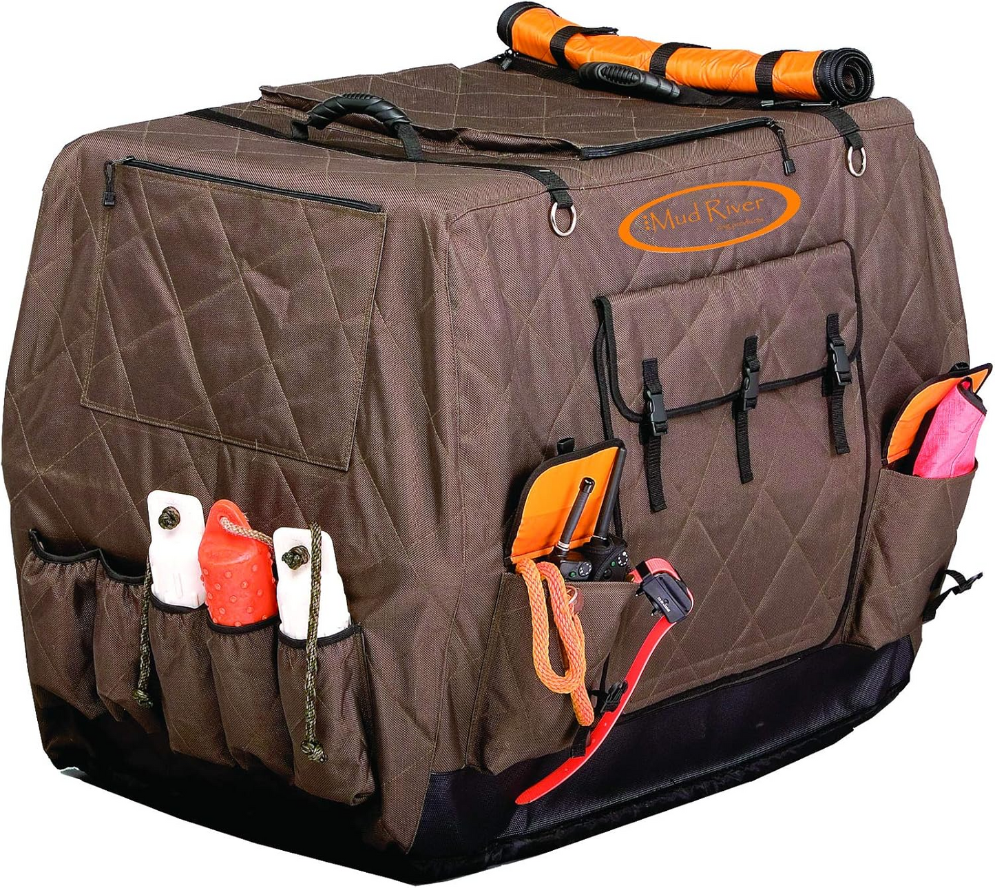 Mud River Dixie Insulated Dog Crate Cover , Brown – Large, X-Large & Extended Large