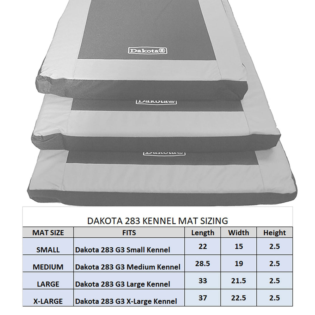 Dakota 283 G3 Kennel Mat – X-Large, Cushioned Dog Crate Pad for Comfort & Joint Support, Water-Resistant and Washable