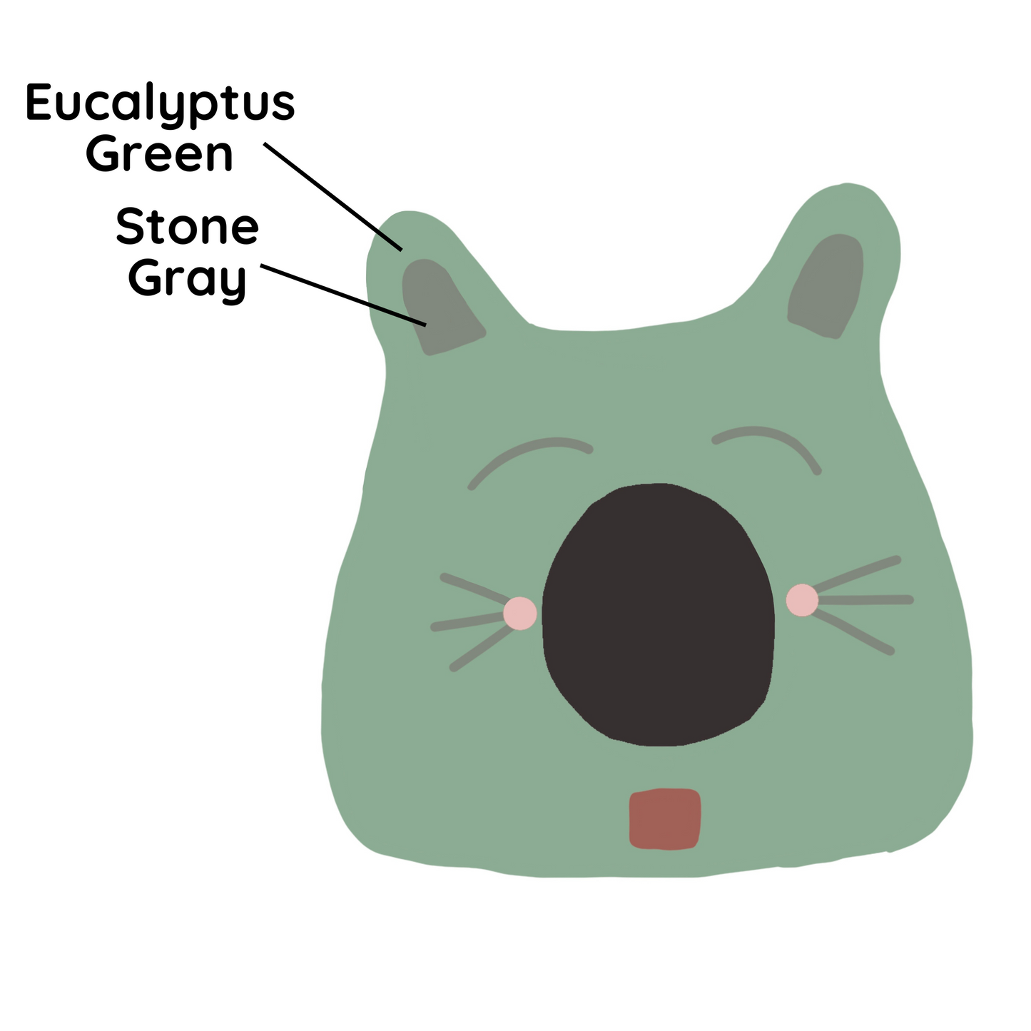 Fuzzy Cove Cat Face Design Ear Style Felted Wool Cat Cave – Cozy Peekaboo Bed (Small & Large)