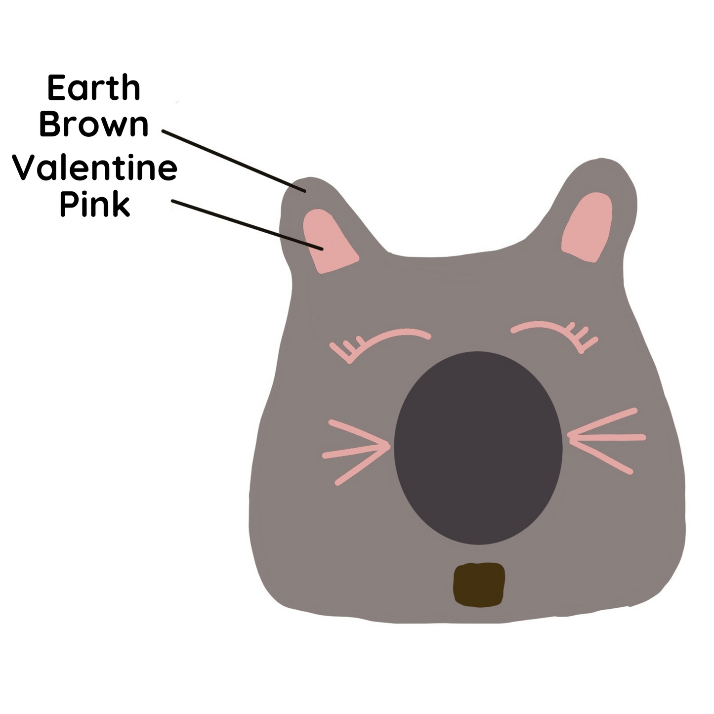 Fuzzy Cove Girl Cat Design Ear Style Felted Wool Cat Cave – Cozy Peekaboo Bed (Small & Large)