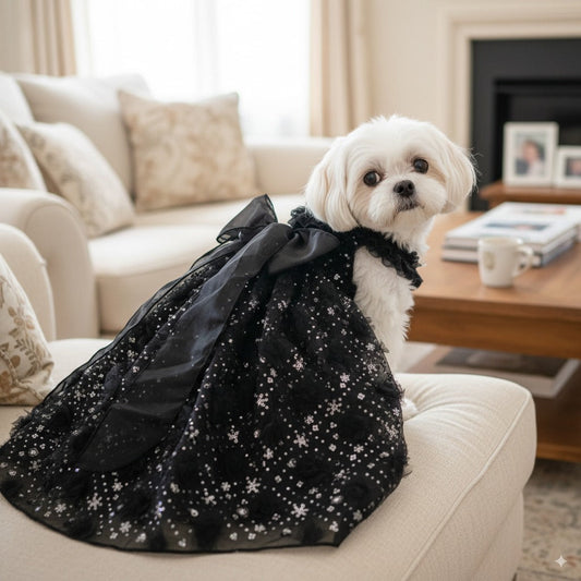 Pet Midnight Sparkle Dress Dog Ball Gown