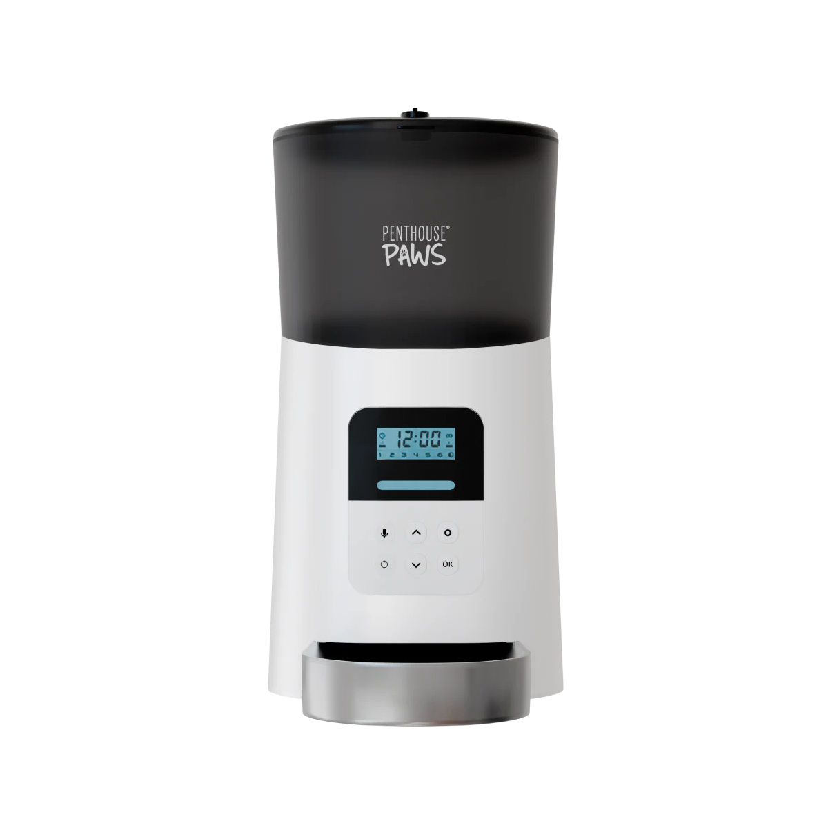 Automatic Cat Feeder – 6L Twist-Lock Food Storage with Programmable Meal Timer, Portion Control, Voice Recording & Backup Battery
