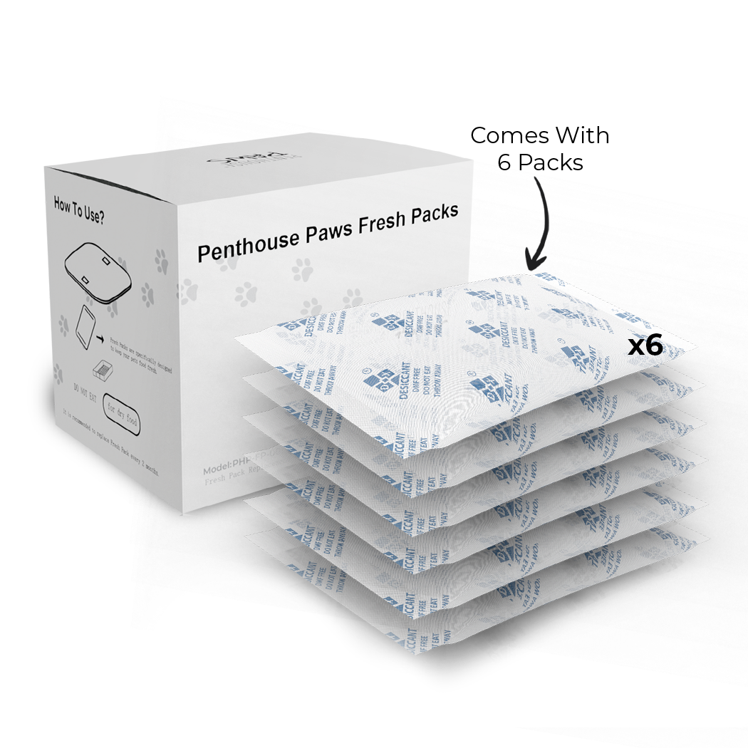Fresh Packs for Smart Maxx HD Pet Feeder – 6-Pack Moisture Removers to Keep Pet Food Fresh, Preserve Aroma & Extend Shelf Life