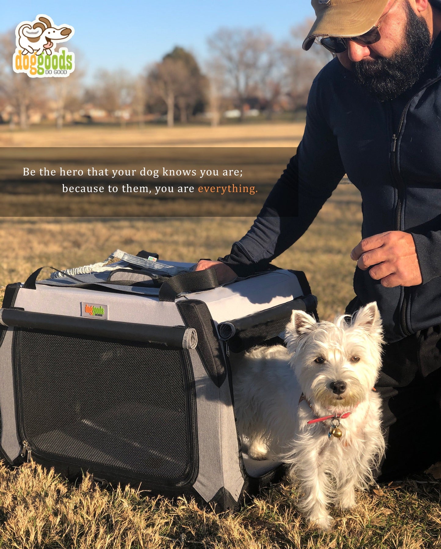 The Foldable Travel Dog Crate By DogGoods ™