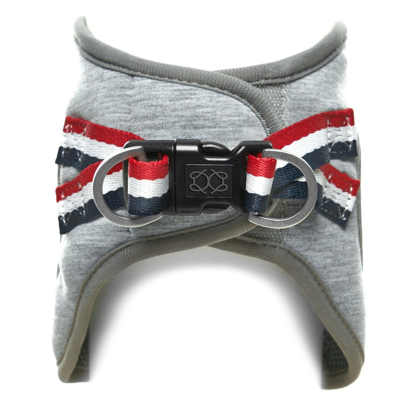 Dogistry SoHo No-Pull Step-In Dog Harness – Champion Gray with Front D-Ring, Adjustable Velcro & Buckle Closures, Escape-Resistant Luxury Design