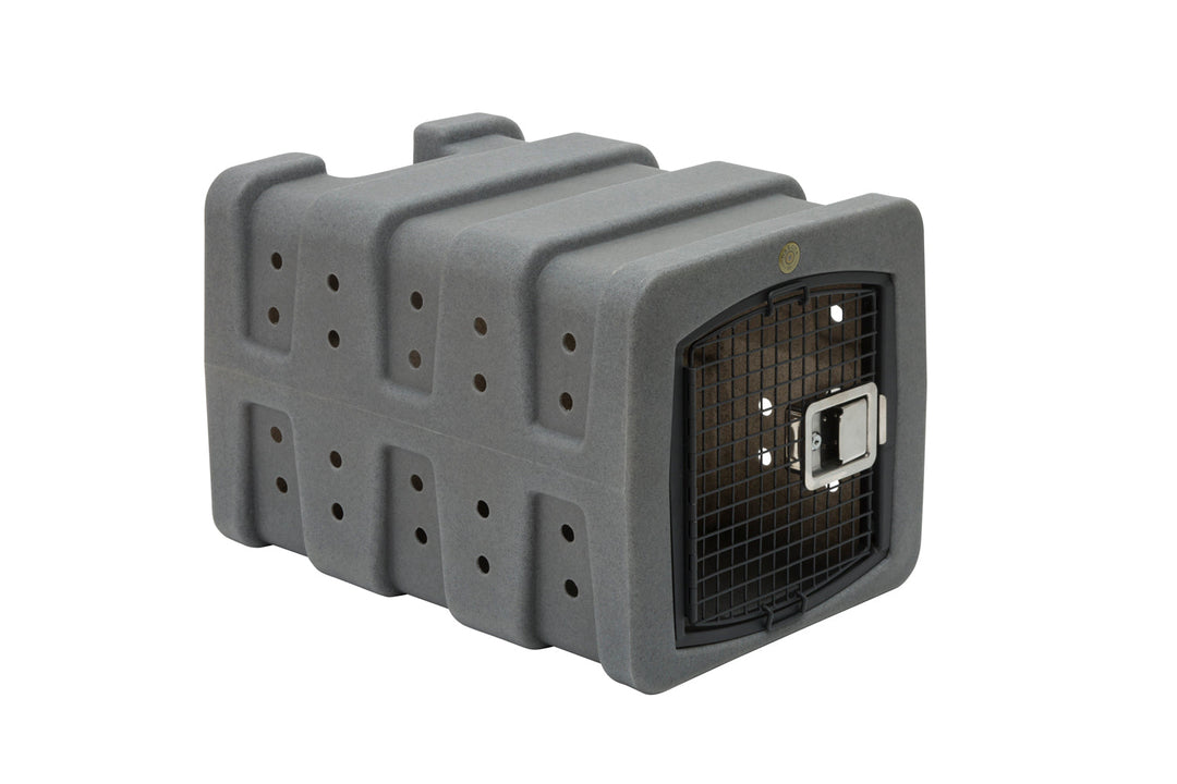 Dakota 283 T1 Dog Kennel – Dark Granite, Small/Medium Crate with Keyed Latch, Rear Handle & Ventilation, 30" x 21.5" x 20"