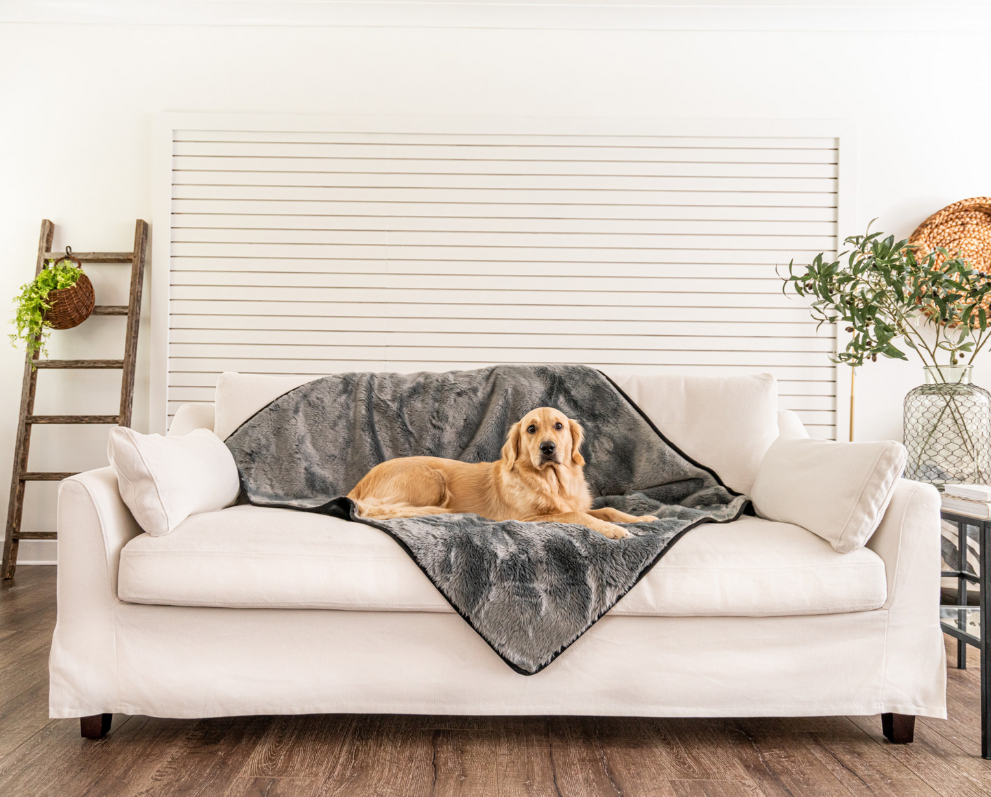 PupProtector™ Cool Comfort Waterproof Throw Blanket - Charcoal Grey