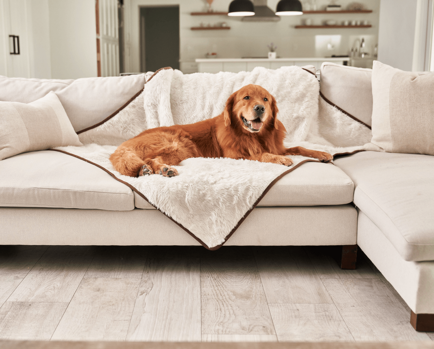 PupProtector™ Cool Comfort Waterproof Throw Blanket - Polar White