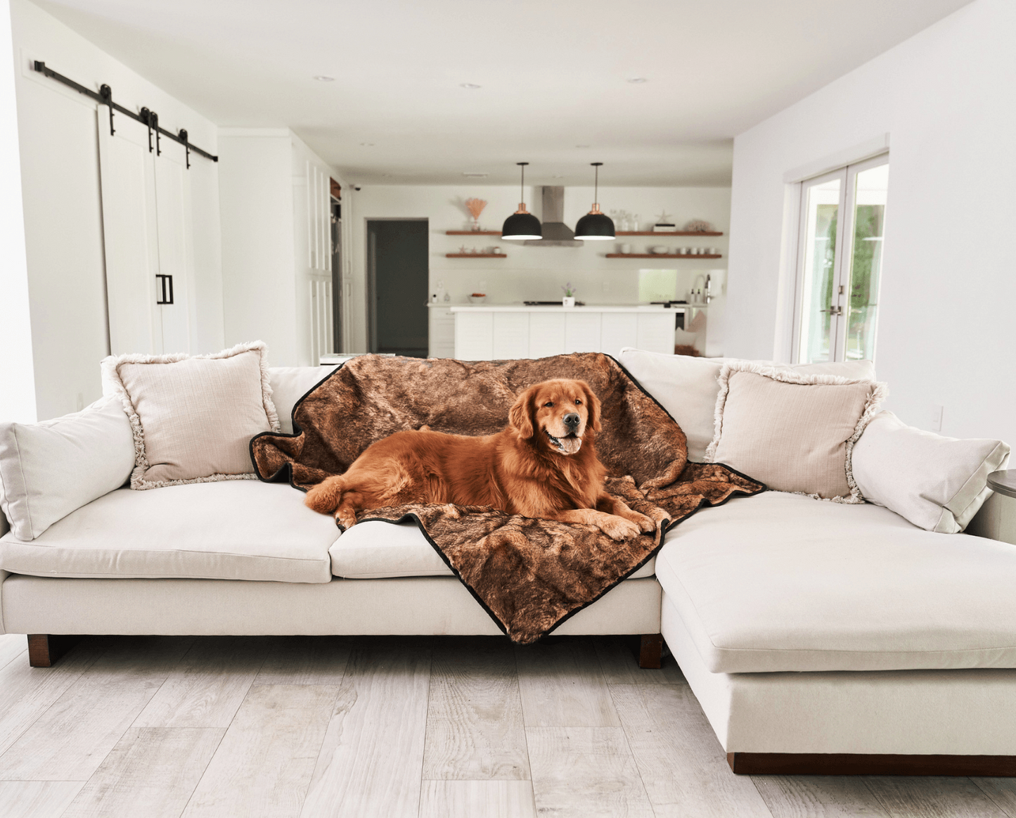 PupProtector™ Cool Comfort Waterproof Throw Blanket - Sable Tan