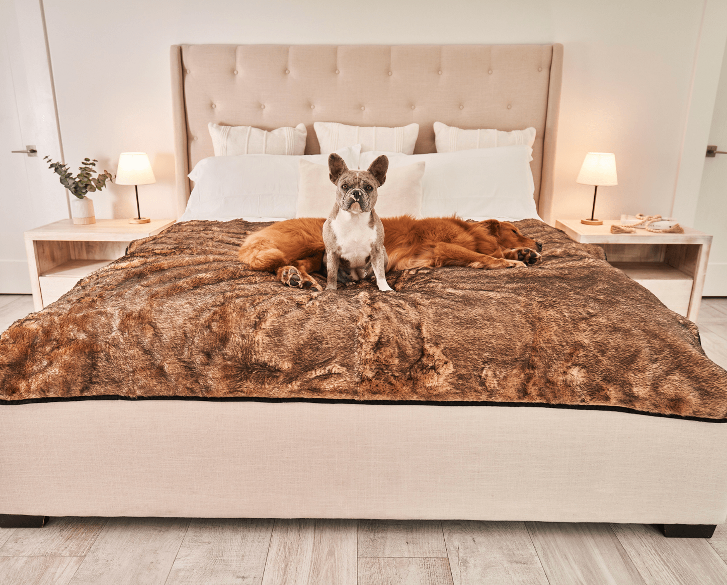 PupProtector™ Cool Comfort Waterproof Throw Blanket - Sable Tan
