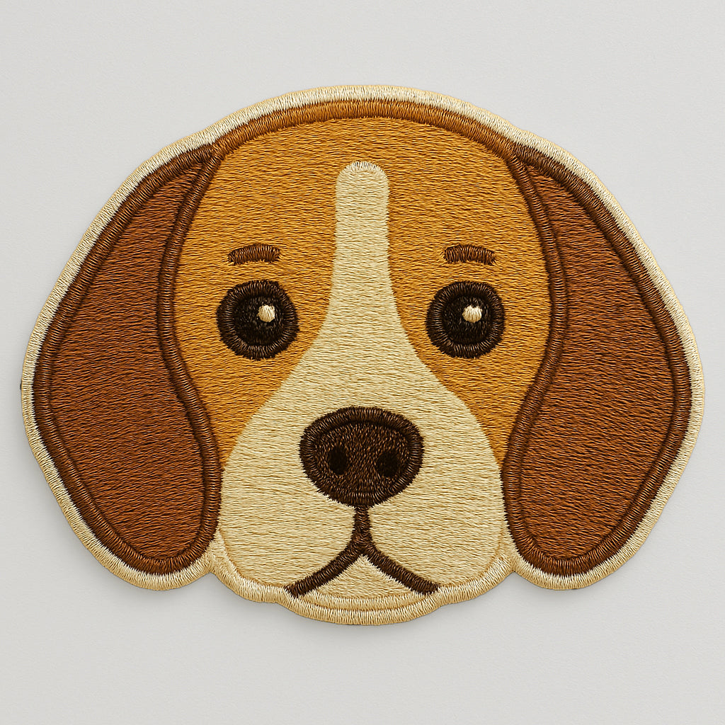 Nooee Pet Dog Breed Face Patch – Set of 9 Embroidered Self-Adhesive Dog Face Designs, Peel-and-Stick, Reusable on Felt or Fabric, Fits Nooee Pet Teepees & Mats, 2–2.5” Wide