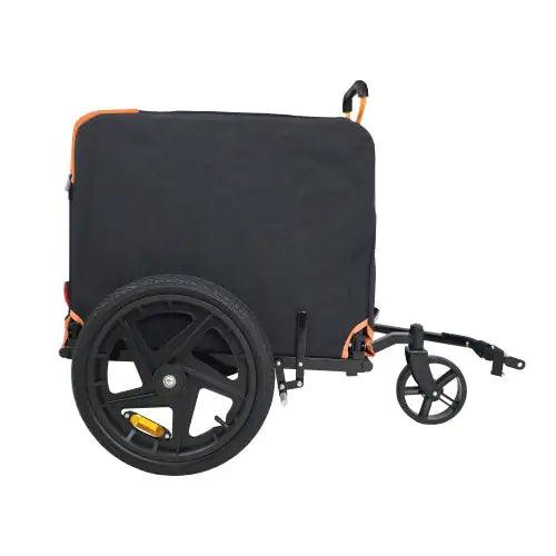 Compact Pet Jogger & Bike Trailer – Orange/Black
