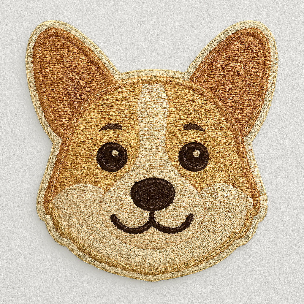 Nooee Pet Dog Breed Face Patch – Set of 9 Embroidered Self-Adhesive Dog Face Designs, Peel-and-Stick, Reusable on Felt or Fabric, Fits Nooee Pet Teepees & Mats, 2–2.5” Wide
