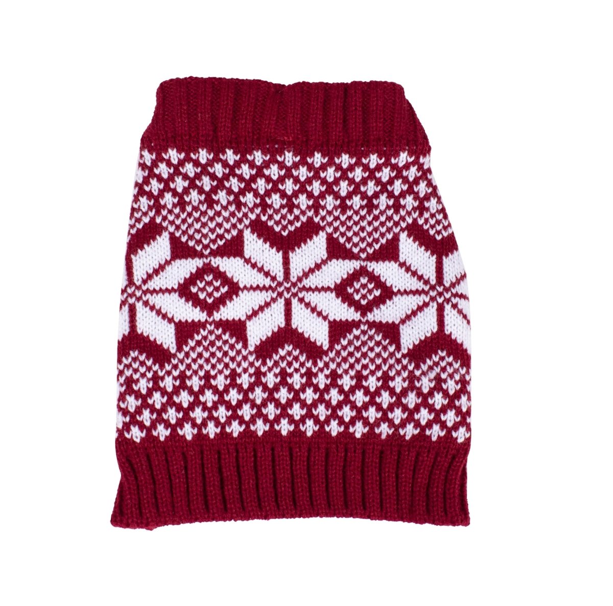 Fair Isle Knitted Dog Sweater | Cozy Pullover Dog Jumper in Classic Winter Pattern (XS–XL)
