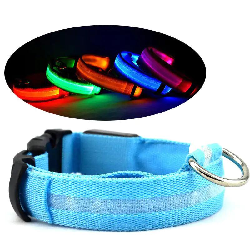 GlowGuard LED Light-Up Pet Safety Collar