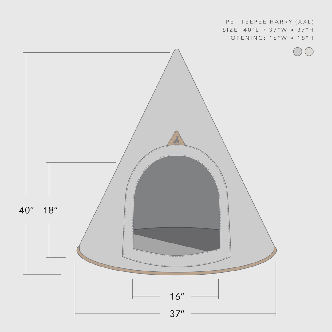Nooee Pet Cave Harry (XXL) – Cream