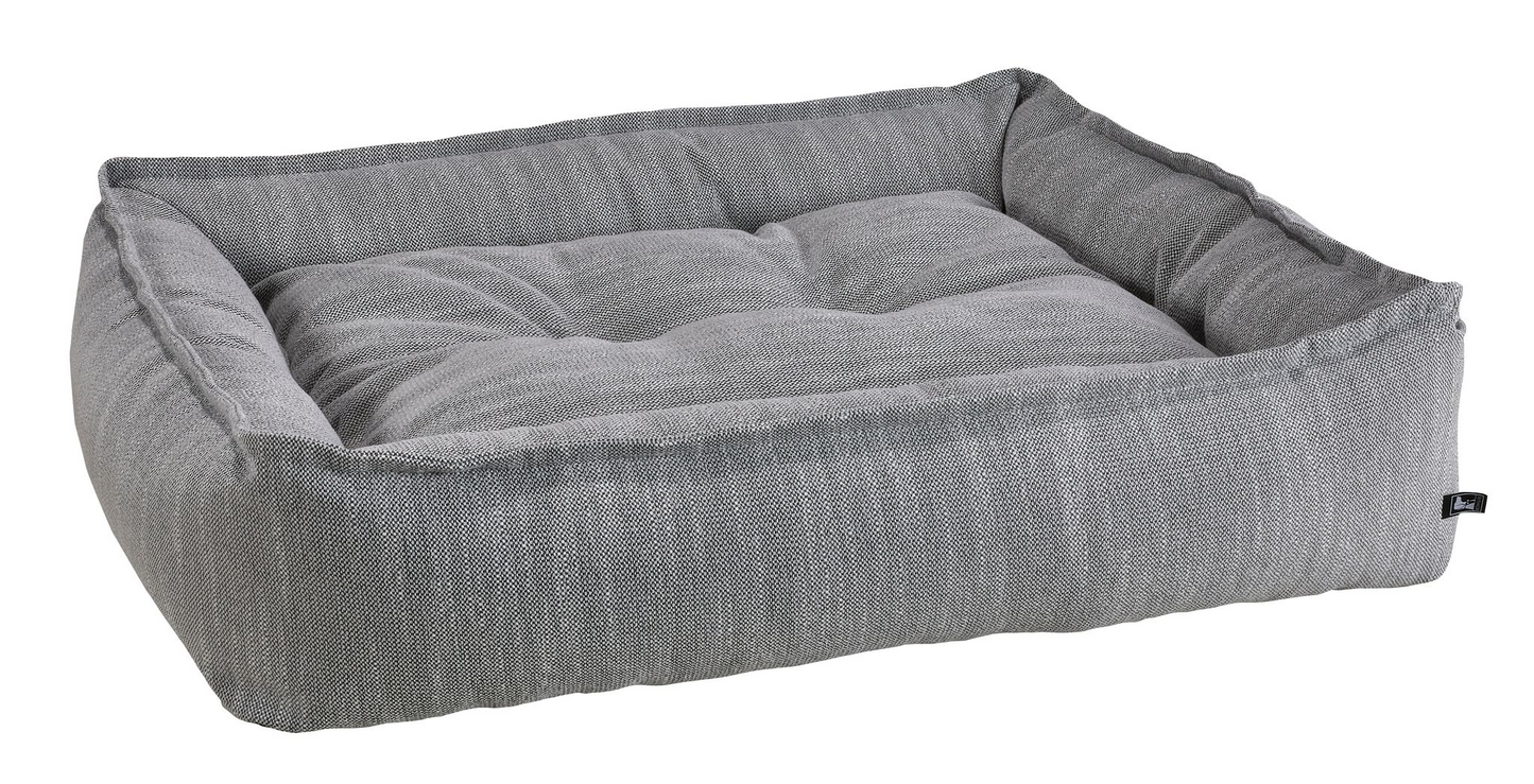 Alpine Dog Sofa Bed – Winter White Faux Fur & Upholstery-Grade Fabric, Machine Washable, Large 38” x 52”
