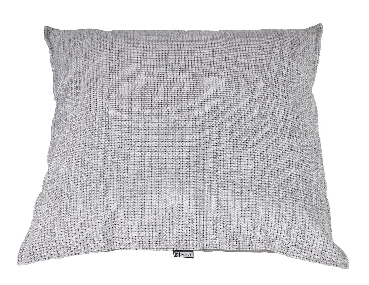 Soho Square Dog Bed – Glacier Blue Upholstery-Grade Fabric with Pinched Edge Detail, Overstuffed High-Memory Fiber Fill, Removable Washable Cover