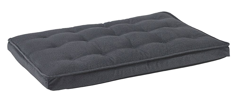 Luxury Crate Mattress – Flint Dual-Layer Fiber & Foam Support, Durable Upholstery Fabric, Low Profile Dog Bed for Home or Crate