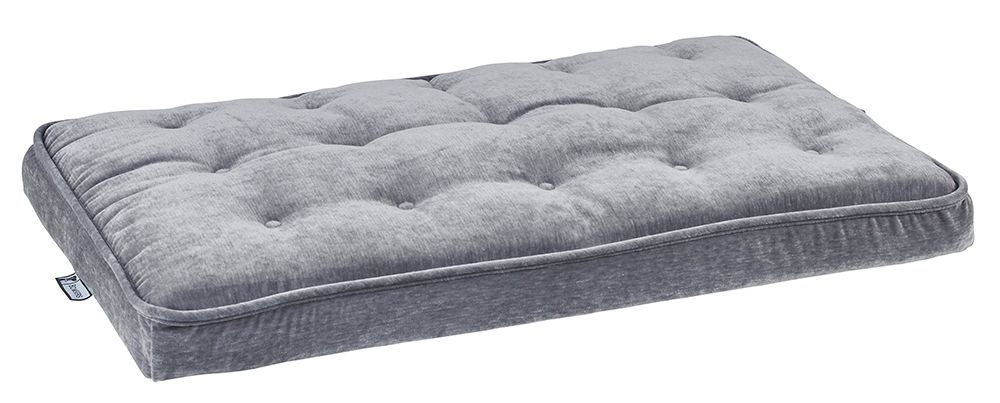 Luxury Crate Mattress – Pumice Dual-Layer Fiber & Foam Support, Durable Upholstery Fabric, Low Profile Dog Bed for Crates & Home