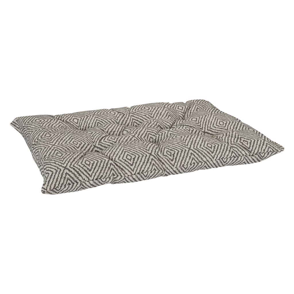 Tufted Dog Crate Cushion – Diamondback Upholstery Fabric, High-Memory Polyester Fiber, Machine Washable, Versatile Crate or Lounge Mat