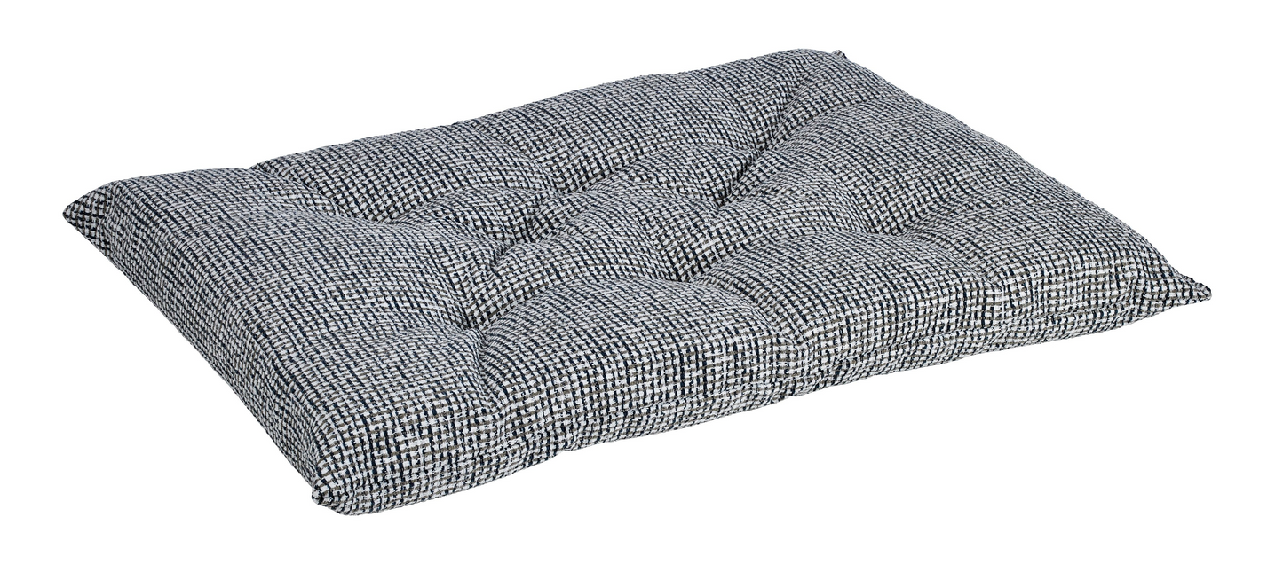 Tufted Dog Crate Cushion – Lakeside Upholstery Fabric, High-Memory Polyester Fiber, Machine Washable, Versatile Crate or Lounge Mat