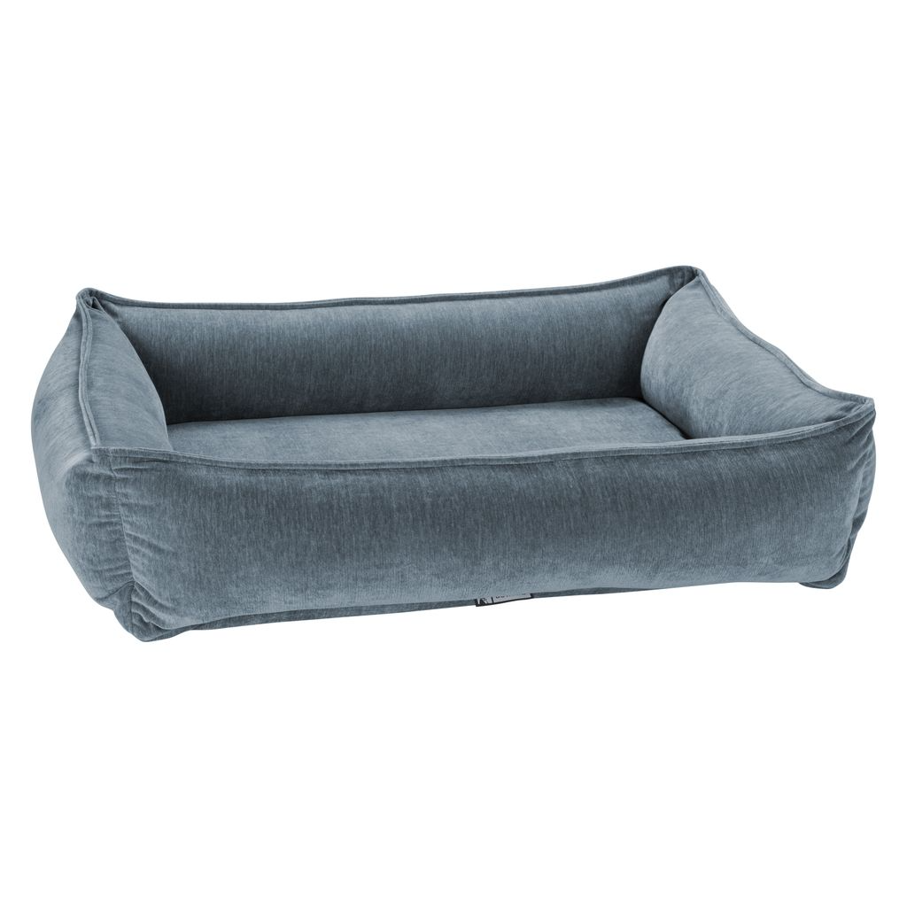 Urban Lounger Dog Bed – Mineral with Zippered Removable Washable Cover, Orthopaedic Fibre Topped Insert, High-Memory Polyester Bolster, Durable Upholstery, Sleek Modern Design