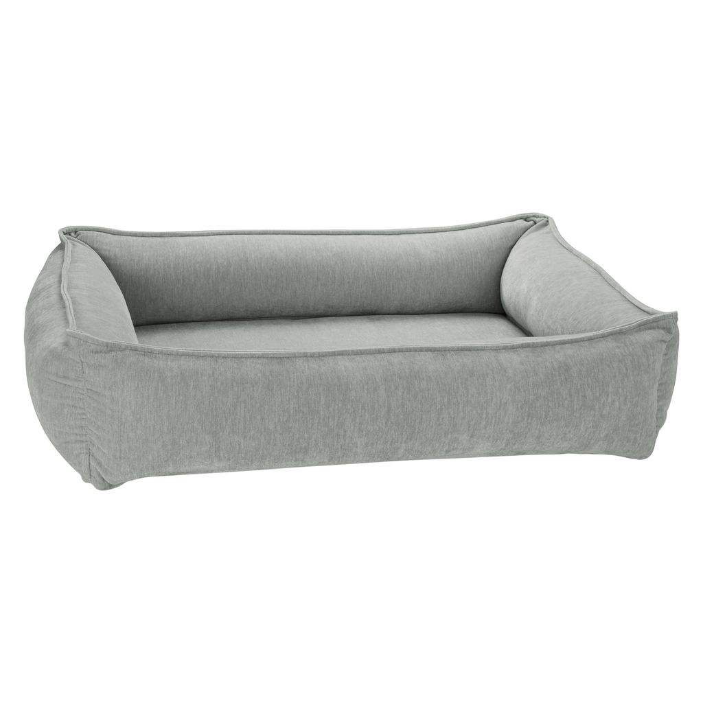 Urban Lounger Dog Bed – Oyster with Zippered Removable Washable Cover, Orthopaedic Fibre Topped Insert, High-Memory Polyester Bolster, Durable Upholstery, Sleek Modern Design