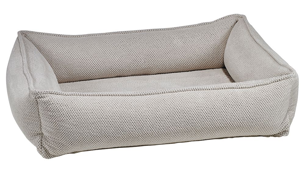 Urban Lounger Dog Bed – Aspen with Zippered Removable Washable Cover, Orthopaedic Fibre Topped Insert, High-Memory Polyester Bolster, Durable Upholstery, Sleek Modern Design