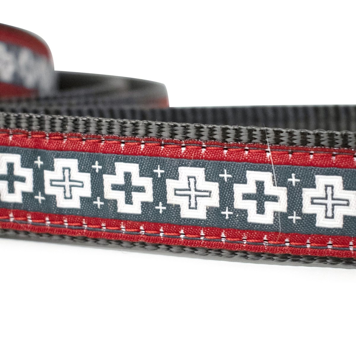Pendleton Hiker Leash | USA-Made 6ft Grosgrain & Nylon Dog Lead with Antique Brass Hardware