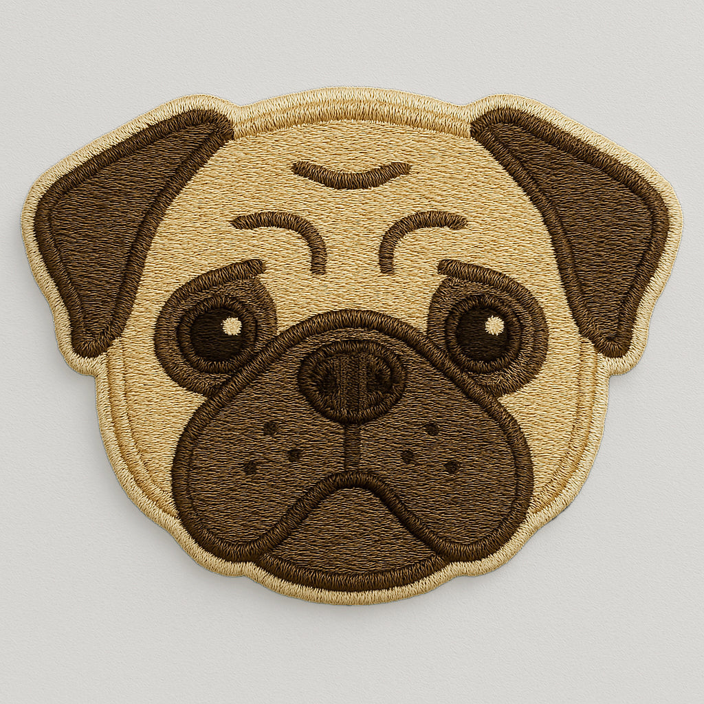 Nooee Pet Dog Breed Face Patch – Set of 9 Embroidered Self-Adhesive Dog Face Designs, Peel-and-Stick, Reusable on Felt or Fabric, Fits Nooee Pet Teepees & Mats, 2–2.5” Wide