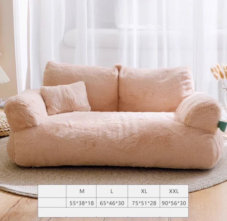 Luxury Plush Cat Bed | Ultra-Soft Elevated Cozy Nest for Cats & Small Dogs