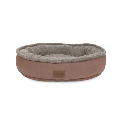 Microfiber Comfy Cup | Bolstered Dog Bed with Berber Fleece Top & Washable Cover