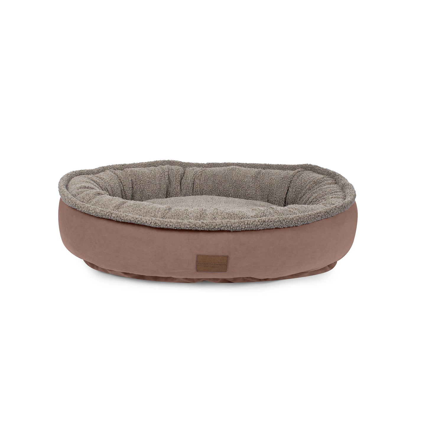Microfiber Comfy Cup | Bolstered Dog Bed with Berber Fleece Top & Washable Cover