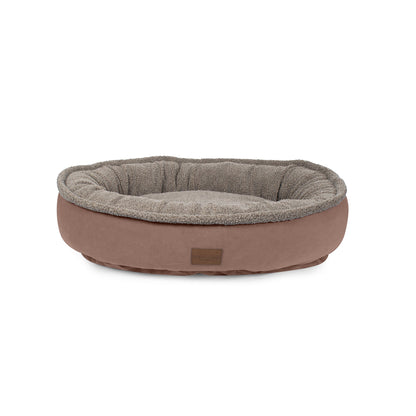 Microfiber Comfy Cup | Bolstered Dog Bed with Berber Fleece Top & Washable Cover