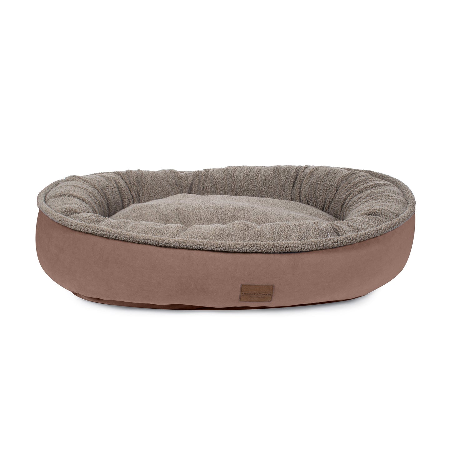 Microfiber Comfy Cup | Bolstered Dog Bed with Berber Fleece Top & Washable Cover
