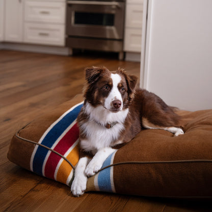 Pendleton National Park Pet Napper | Supportive Dog Bed with Recycled Fill or Memory Foam & Washable Cover