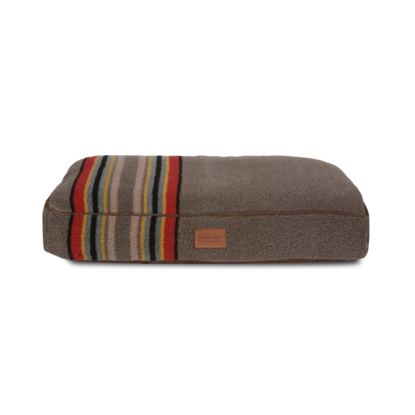 Pendleton Vintage Camp Pet Napper | Berber Dog Bed with Recycled Fill or Memory Foam & Removable Cover
