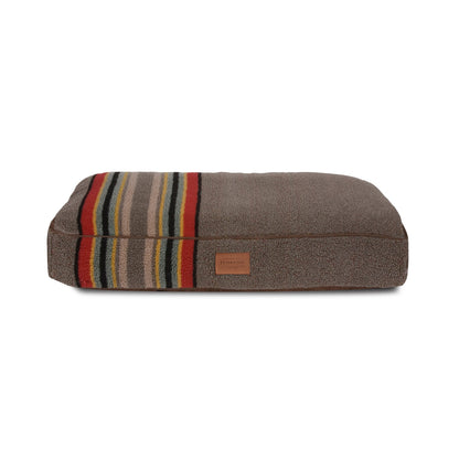 Pendleton Vintage Camp Pet Napper | Berber Dog Bed with Recycled Fill or Memory Foam & Removable Cover
