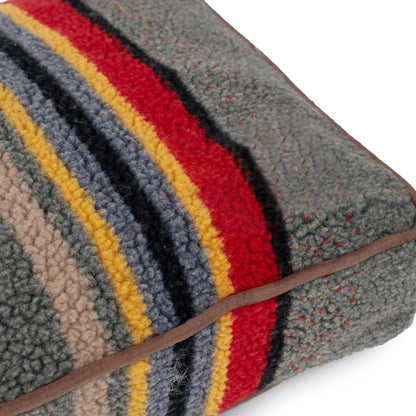 Pendleton Vintage Camp Pet Napper | Berber Dog Bed with Recycled Fill or Memory Foam & Removable Cover