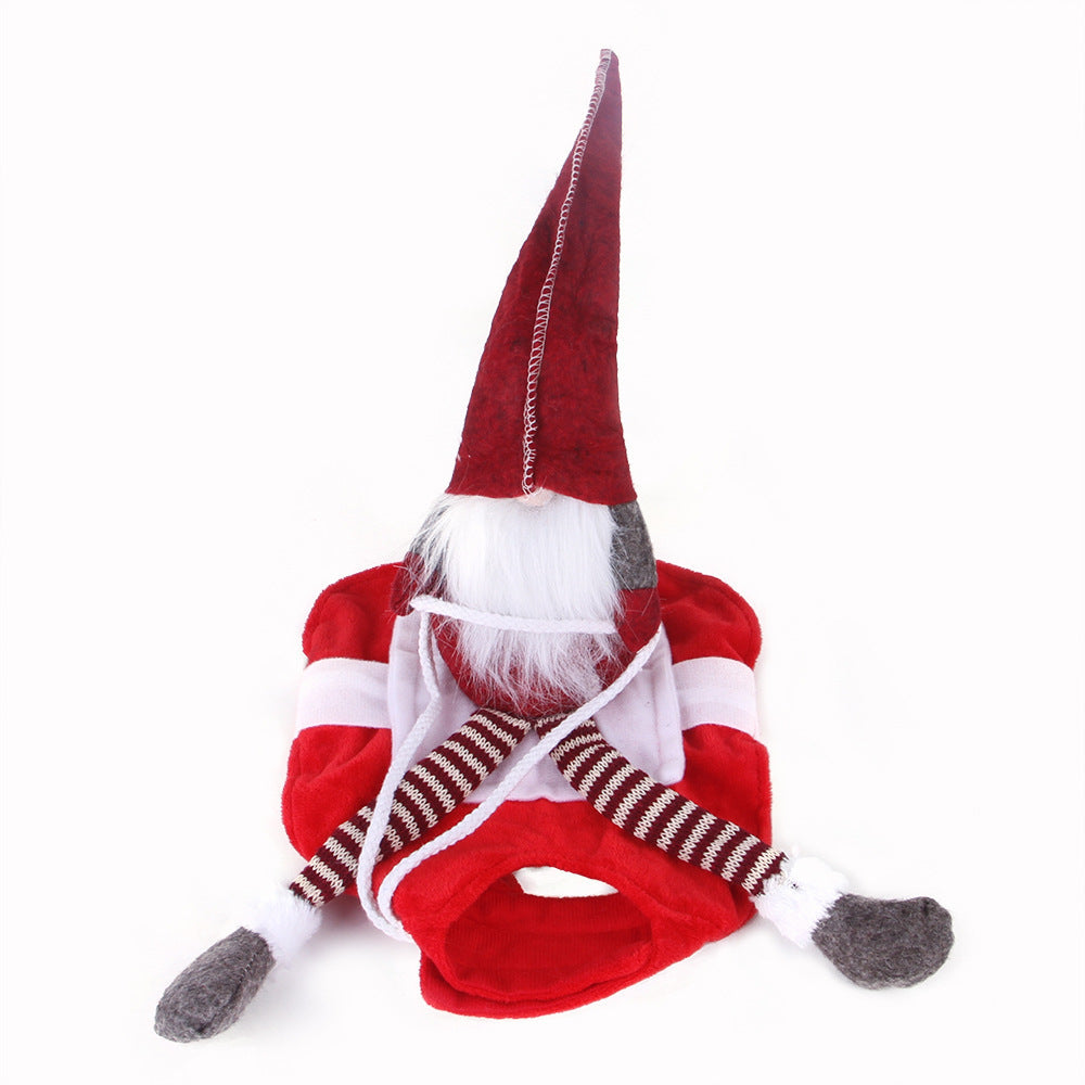 Pet Christmas Riding Santa Costume – Festive Holiday Cosplay Outfit
