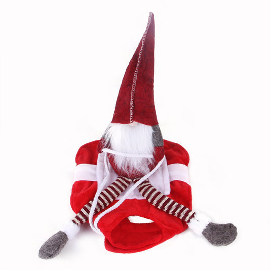 Pet Christmas Riding Santa Costume – Festive Holiday Cosplay Outfit