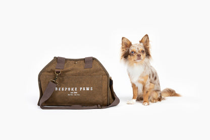 The Daily Packable Pet Carrier – Small Army | Foldable Soft-Sided Dog & Cat Travel Carrier with Storage Pockets