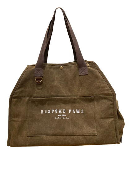 The Daily Packable Pet Carrier – Medium (Army Green) Lightweight Foldable Dog & Cat Travel Carrier