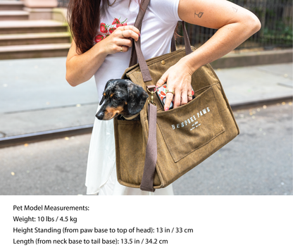 The Daily Packable Pet Carrier – Medium (Army Green) Lightweight Foldable Dog & Cat Travel Carrier