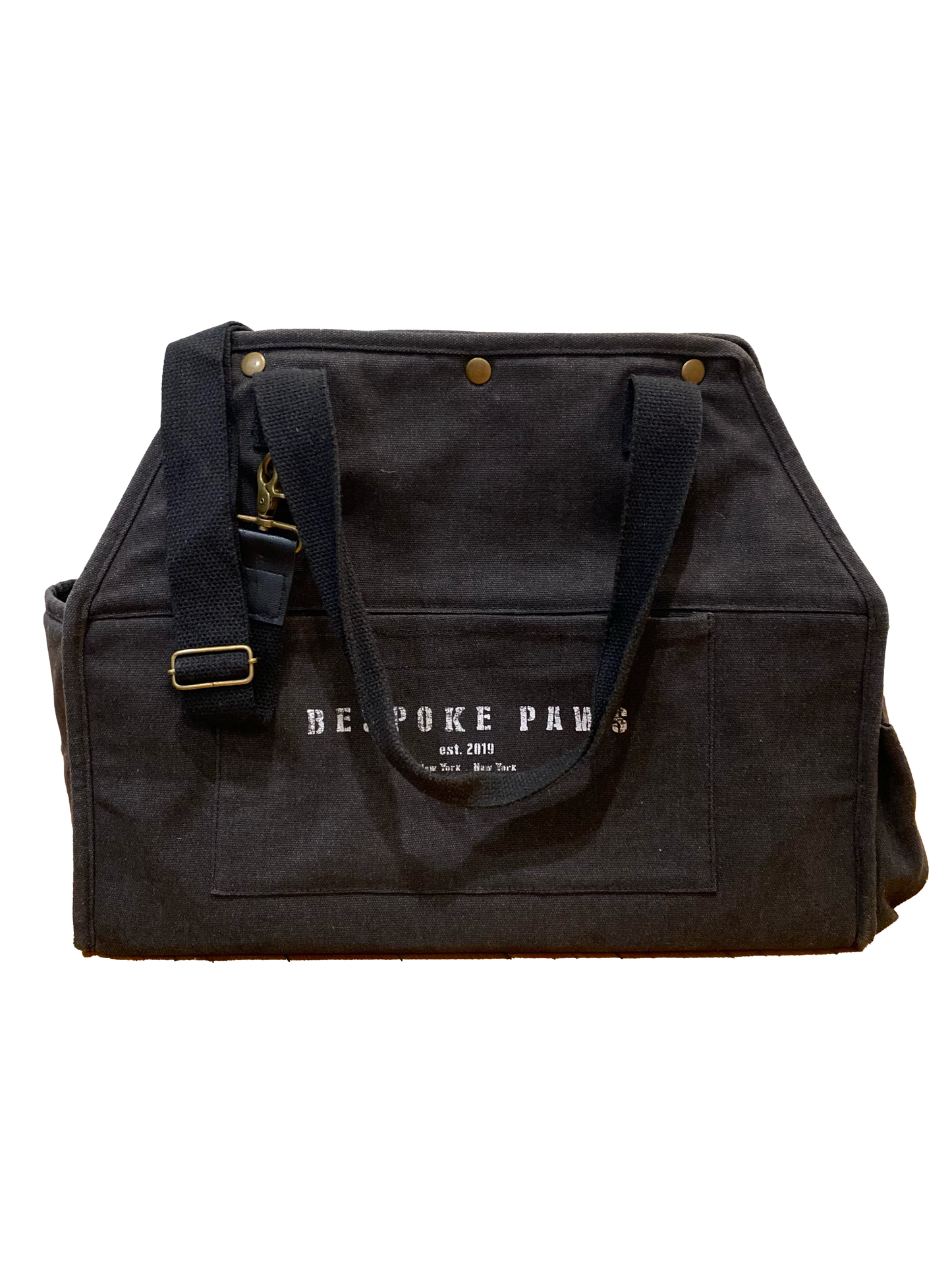 The Daily Packable Pet Carrier – Medium Black | Foldable Soft-Sided Dog & Cat Travel Carrier with Storage Pockets