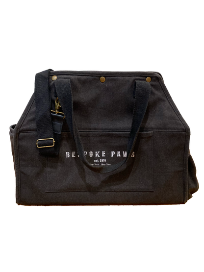 The Daily Packable Pet Carrier – Medium Black | Foldable Soft-Sided Dog & Cat Travel Carrier with Storage Pockets