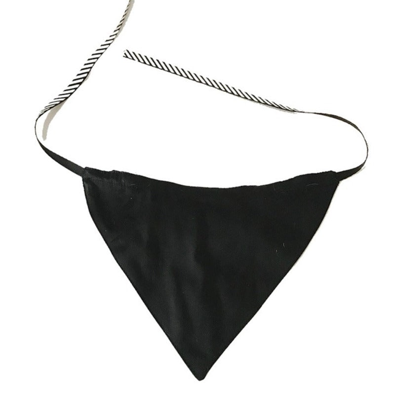 2-Button Tuxedo & Red Bow Tie Dog Bandana | 100% Cotton Tie-On – Medium, up to 15" Neck